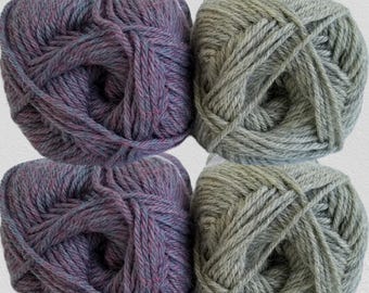 Ella Rae Classic Heather 100% Wool, Worsted Weight ~ Knit Crochet (220 Yards)