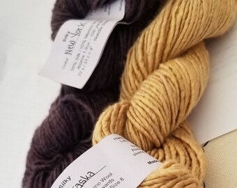 J.Knits Yarns "Silky" Hand Dyed silk/merino. USA Made -100yds Discontinued yarn.