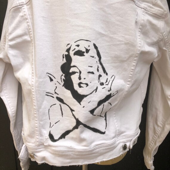 Marilyn Monroe White Jean Jacket - Etsy