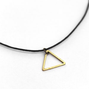 Triangle Choker // Boho Choker // Hippie Layering Necklace // Geometric Summer Necklace // Modern Minimalist // Simple Bohemian Jewelry