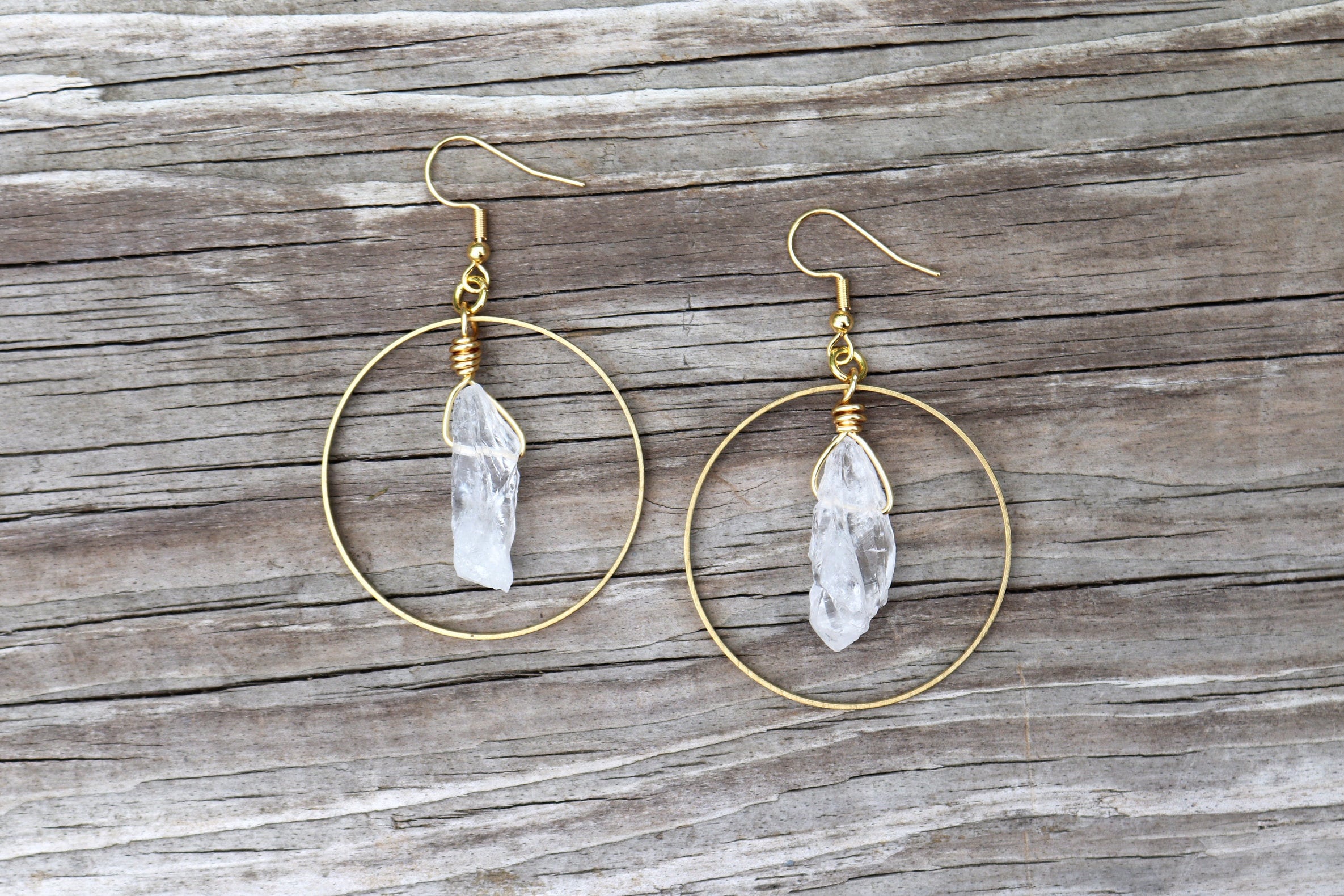 Quartz stone deals earrings