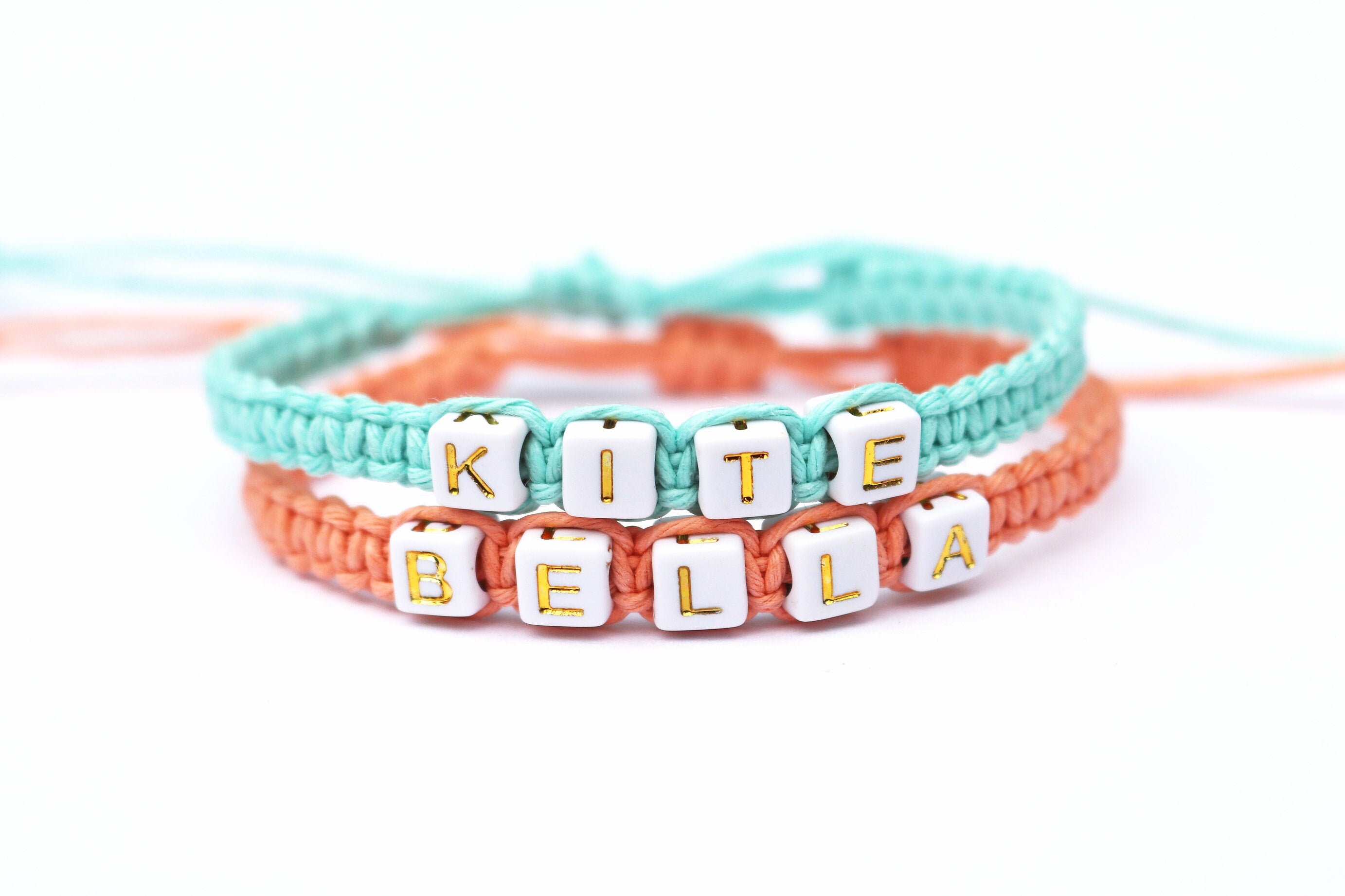 Macrame Letter Bracelet