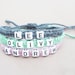 Custom Hemp Bracelet // Personalized Name Word Bracelet // Unisex Bracelet // Choose Your Color // Knotted Hemp Bracelet // Gifts Under 15