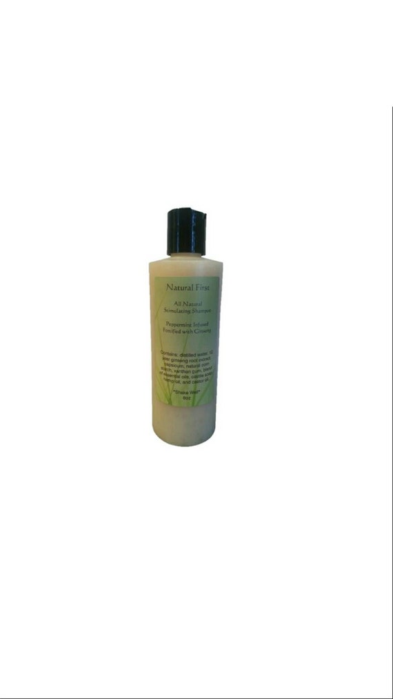 Natural First Peppermint W Ginseng Hair Growth Promoting Etsy