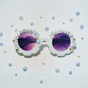 Personalized Flower Girl Sunglasses: Kids Wedding Sunglasses