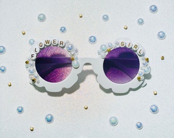 wedding sunglasses, flower girl sunglasses, personalized wedding sunglasses, kids sunglasses