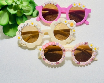 Personalisierte Kindersonnenbrille: Boho Kleinkind Namensbrille