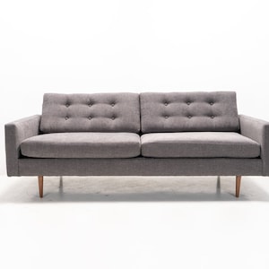 Mid Century Custom "Sully Pillowback" Sofa