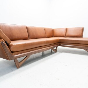 Mid Century Style "Tyler" Style Sectional Chaise