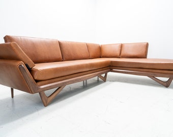 Mid Century Style "Tyler" Style Sectional Chaise