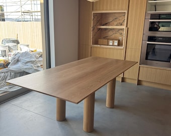 Custom "Edge" Dining Table | White Oak