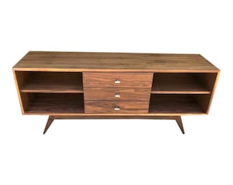 Mid Century Walnut Credenza