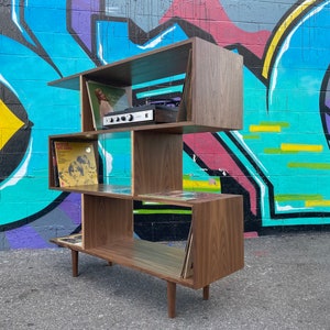 Record Bookcase Staggered