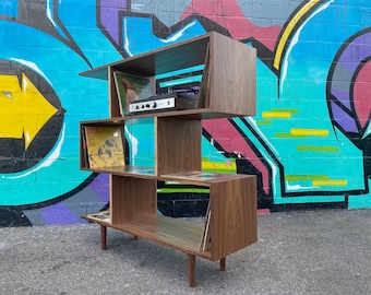 Record Bookcase Staggered