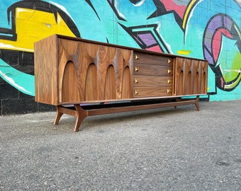 96" Brasilia Style Credenza Sideboard