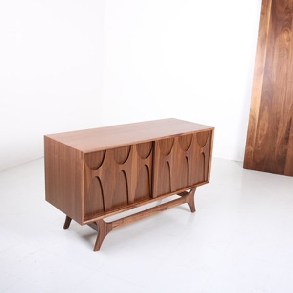 48" Mid Century Brasilia credenza sideboard ( In Stock )