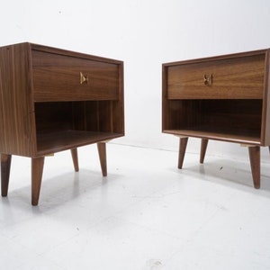 Mid Century Brasilia Style Nightstands image 2