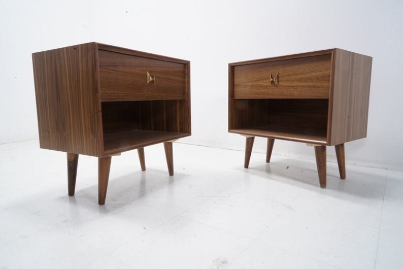 Mid Century Brasilia Style Nightstands image 2