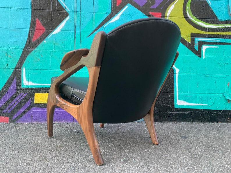 Mid Century Style Boomerang Lounge Chair image 6