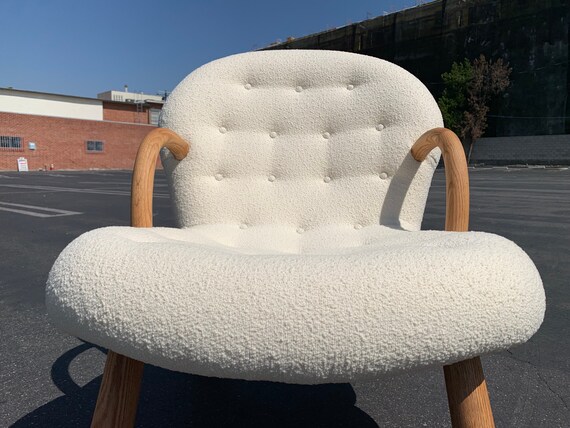 Mid Century Style Clam Armchair UK