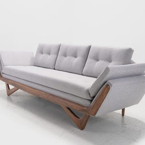 Adrian Pearsall Style Mid-Century Sofa | Made in U.S.A image 8