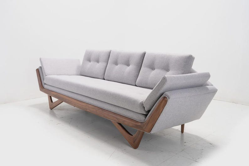 Adrian Pearsall Style Mid-Century Sofa | Made in U.S.A image 8