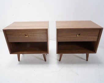 Mid Century Brasilia Style Nightstands