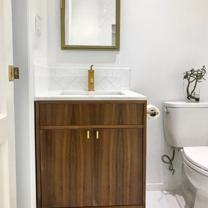 25" Mid Century Bathroom Vanity