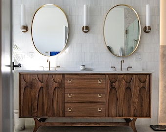 72" Brasilia Style Double Sink Vanity