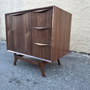 Mid Century Single Sink Bathroom Vanity ( Free Shipping ) - Etsy