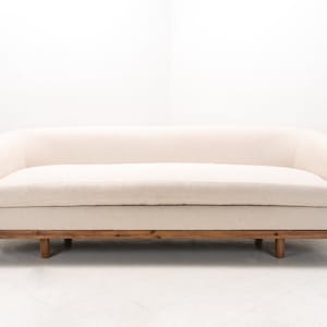 Mid Century Style Curved Sofa