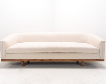 Mid Century Style Curved Sofa