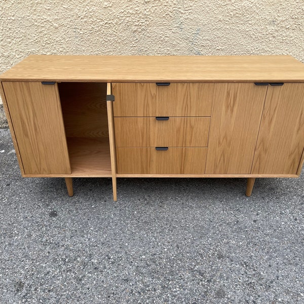 White Oak Double Sink Vanity Etsy