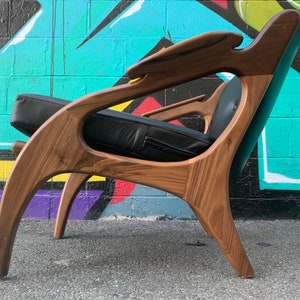 Mid Century Style Boomerang Lounge Chair image 5