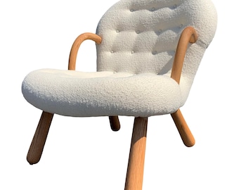 Mid Century Style Clam Armchair