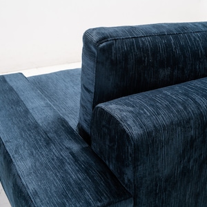 Modern Wood-Rail Sofa image 4