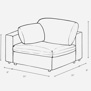 Modular Sectional Sofa "Versa" Stain Resistant Custom |Made in U.S.A image 7