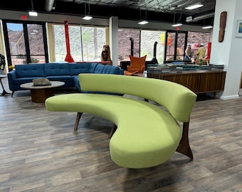 Mid Century curved Sofa