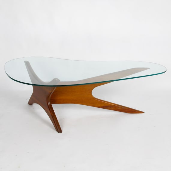 Adrian Pearsall Style Boomerang Coffee Table - Etsy Adrian Pearsall Style Boomerang Coffee Table - Etsy