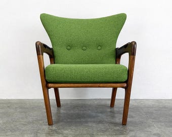 Custom Pearsall Style Wingback Chair