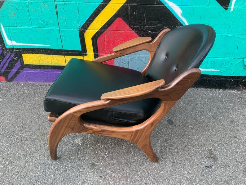 Mid Century Style Boomerang Lounge Chair image 4