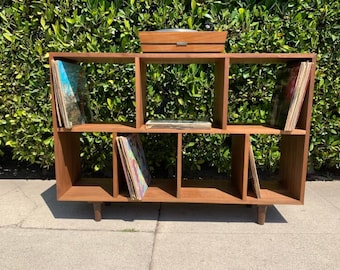 Mid Century Walnut Custom Book Case