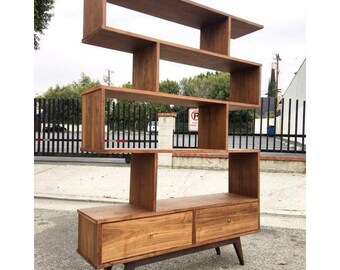 Mid Century Wall Unit Bookcase
