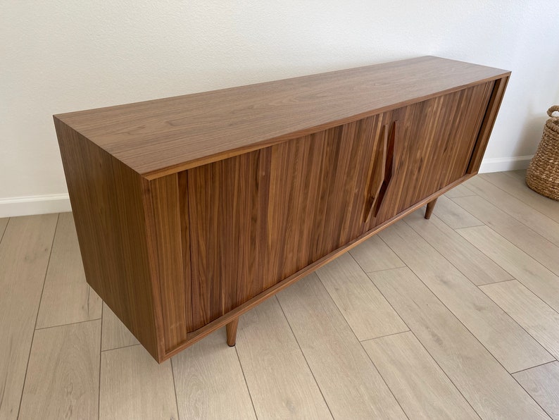 Tambour Door Credenza Sideboard image 2