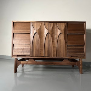 50” Walnut Brasilia Bathroom Vanity – Mid Century Sink Cabinet