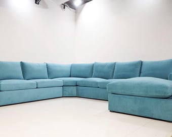Bryant Sectional Sofa | Modern L-Shaped Couch with Chaise, Customizable Fabric, Made to Order