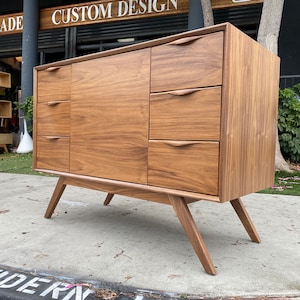 48" Mid Century Style Single Sink Vanity