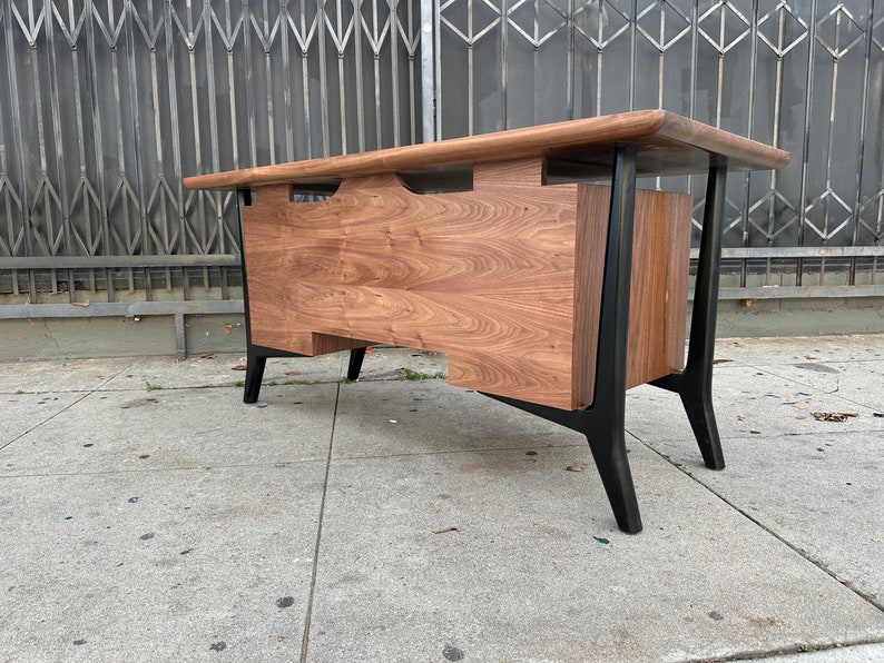 Designer Walnut Desks Handcrafted Walnut Executive Desk - Etsy