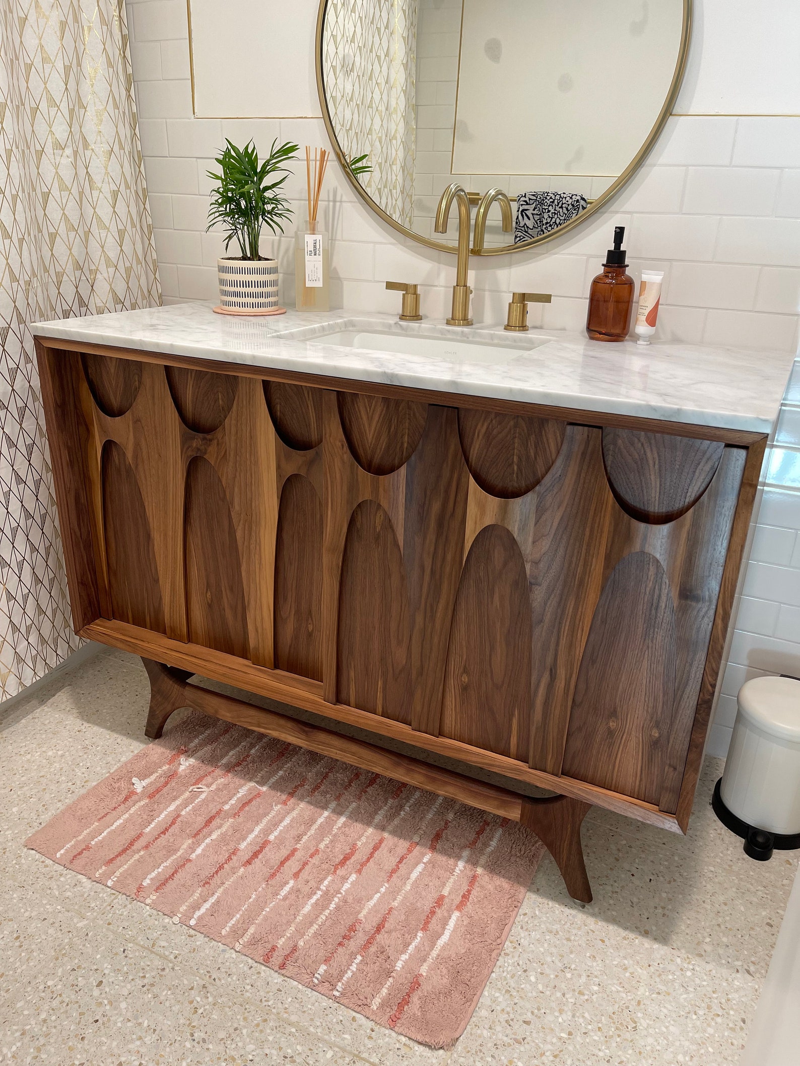 48 Broyhill Brasilia Style Bathroom Vanity in Stock Etsy