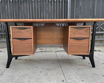 Handcrafted Walnut Executive Desk